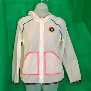 Abercrombie rain jacket. Girls. Size 11/12. Has a name written on tag.
